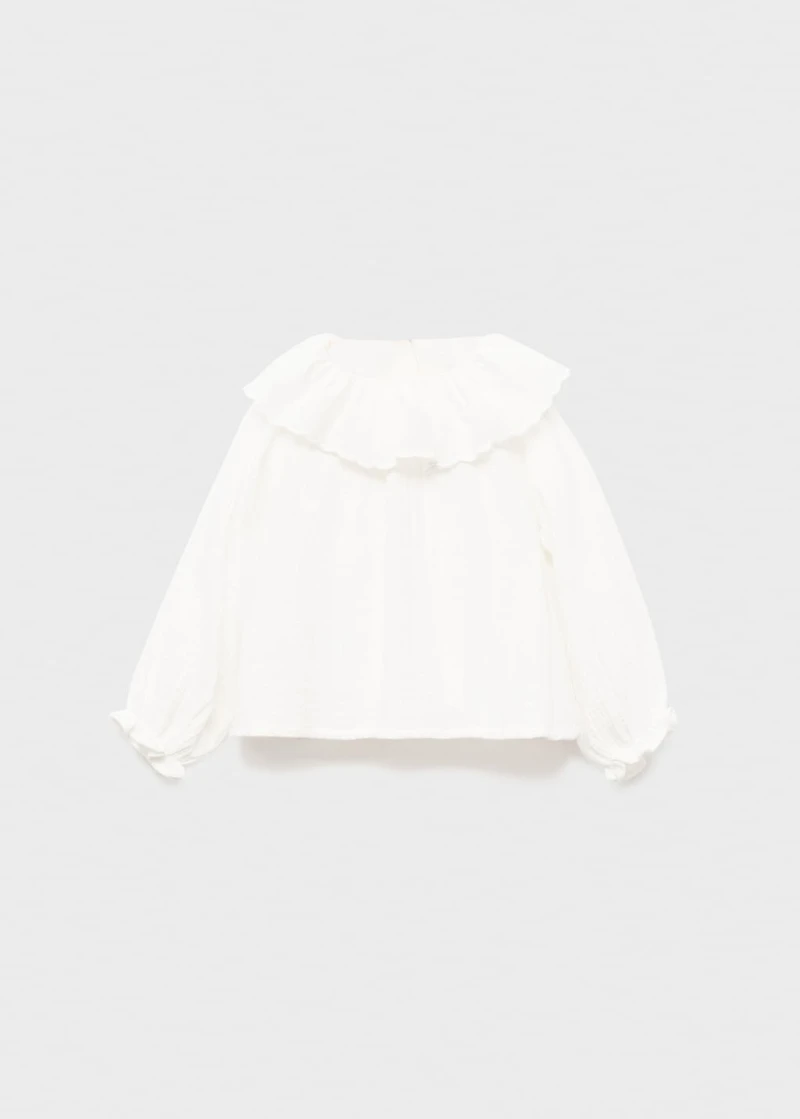 Double baby-collar shirt