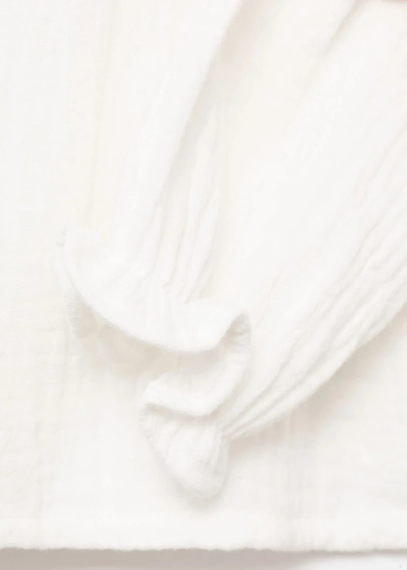 Double baby-collar shirt