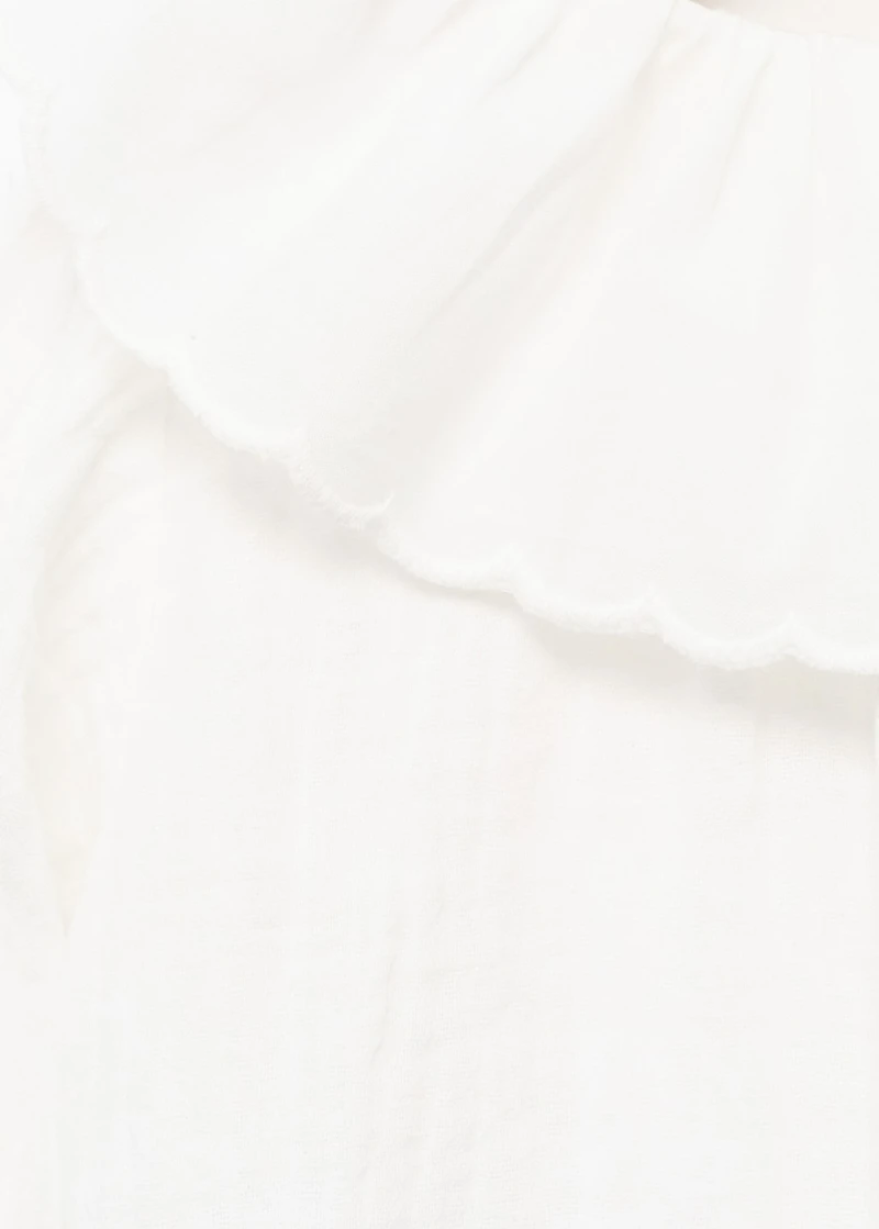 Double baby-collar shirt