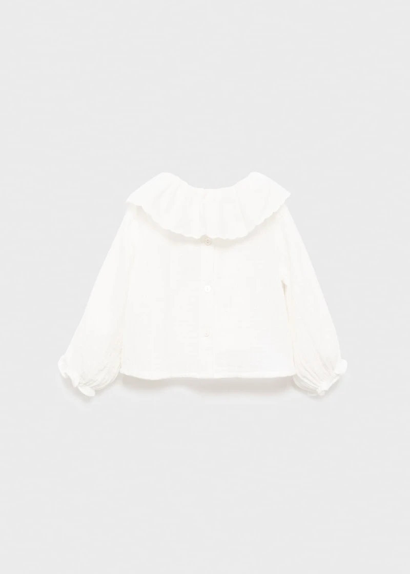 Double baby-collar shirt