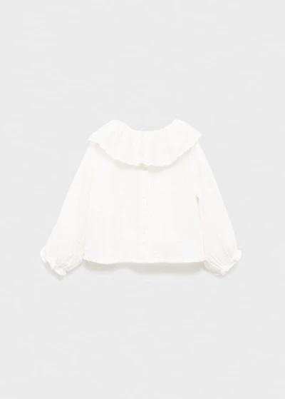 Double baby-collar shirt