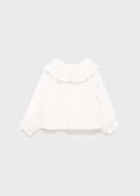 Double baby-collar shirt