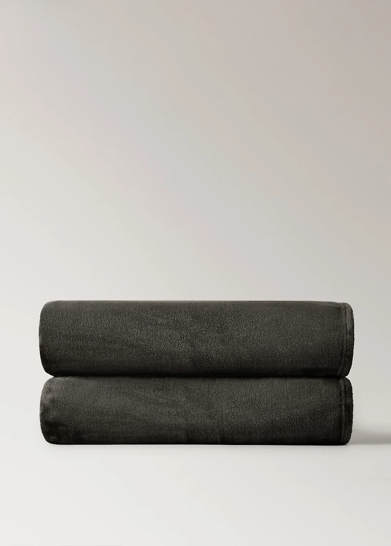 Large soft fleece blanket