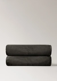 Large soft fleece blanket