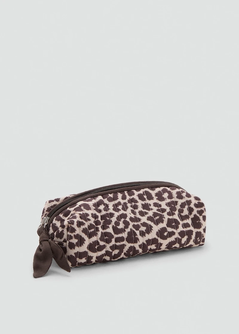 Leopard printed pencil case