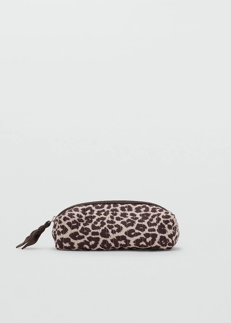 Leopard printed pencil case