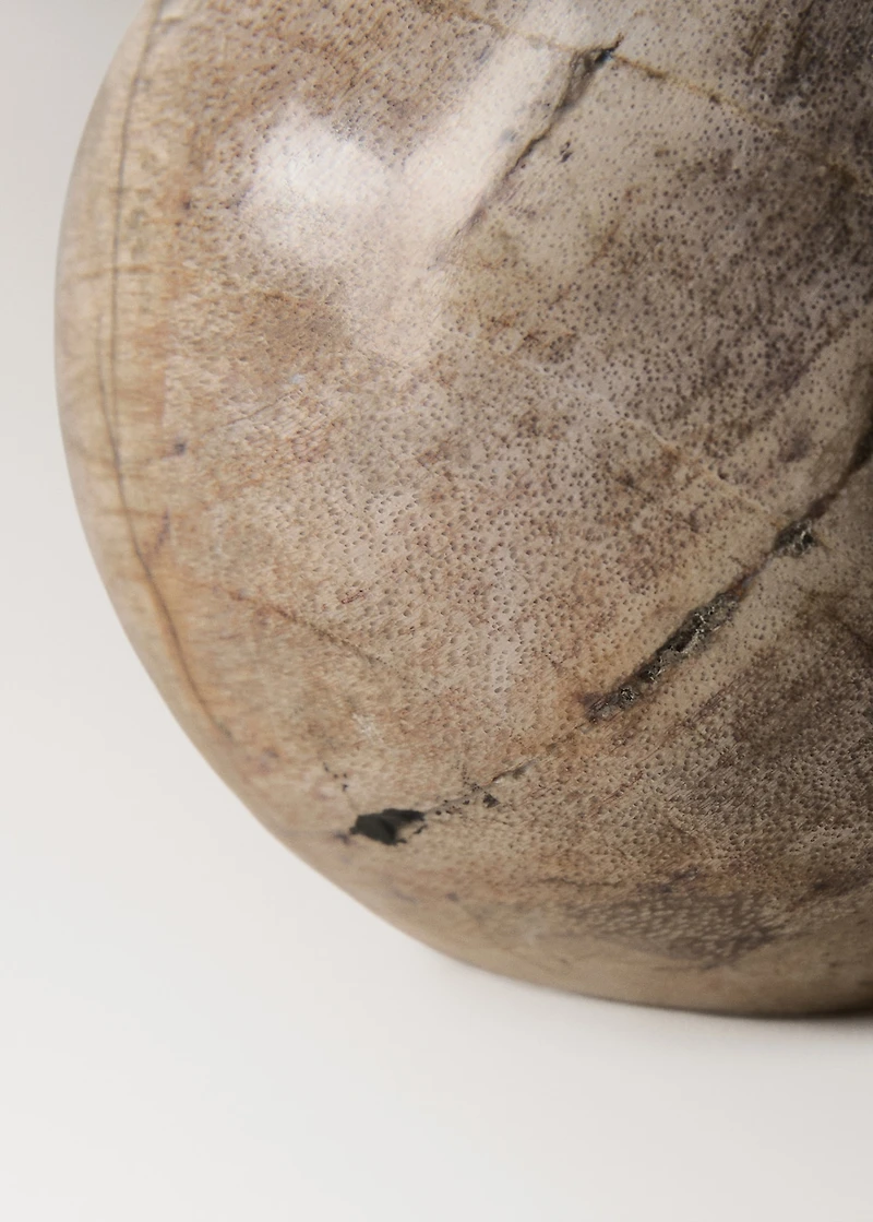 Petrified wood paperweight