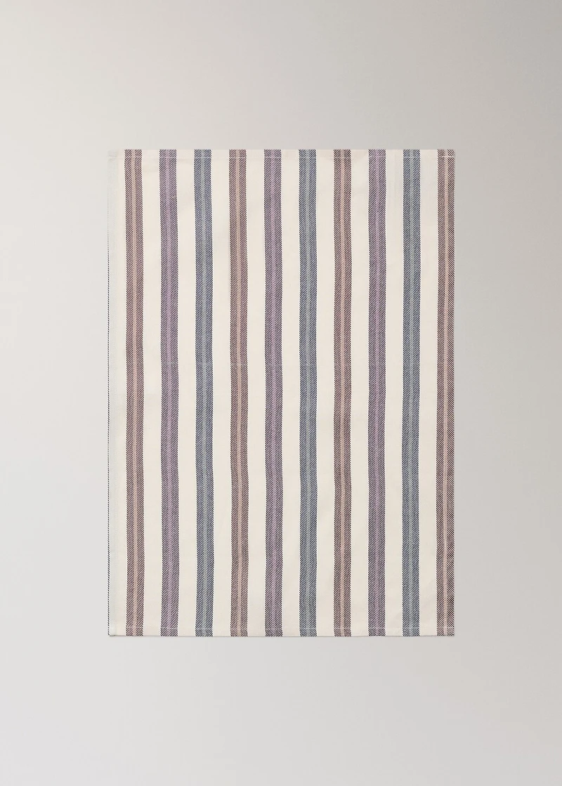 Colored striped fabric