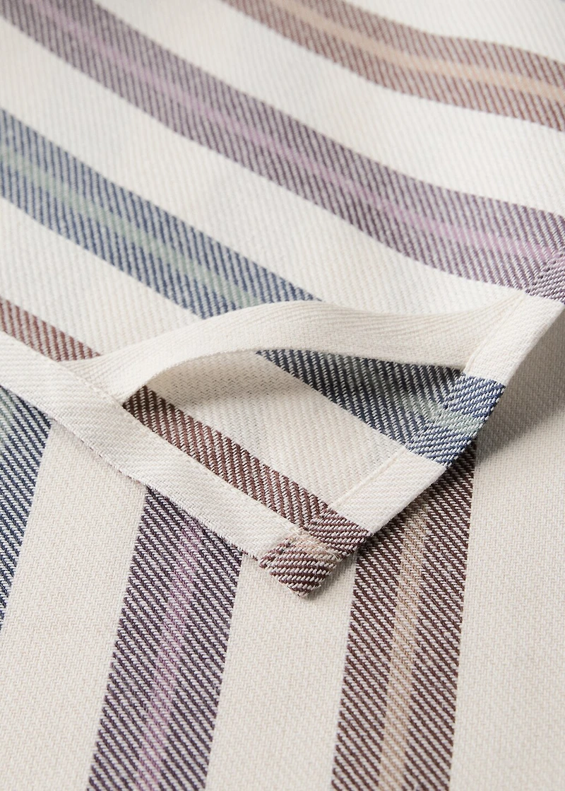 Colored striped fabric