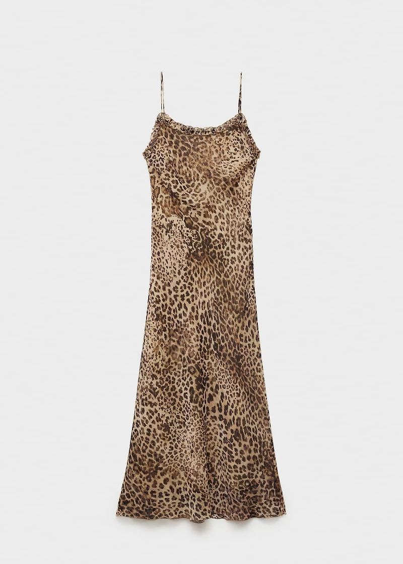 Leopard midi dress