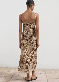 Leopard midi dress