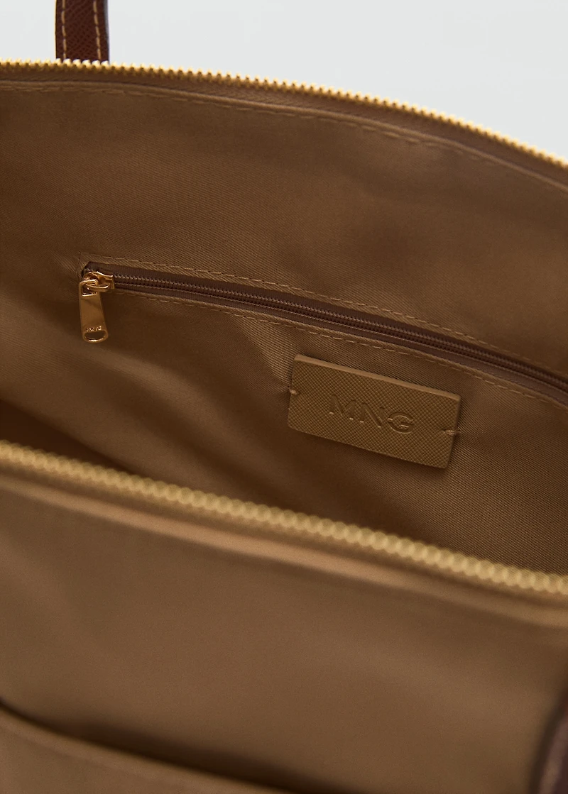 Shopper bag with double handle