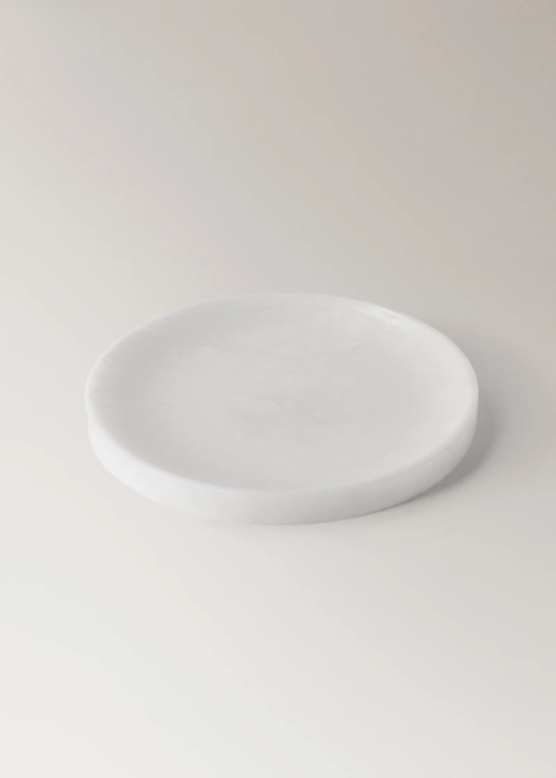 Medium alabaster valet tray