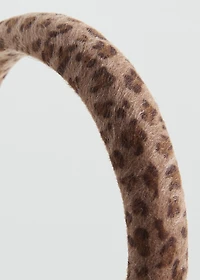 Animal-print textured hairband