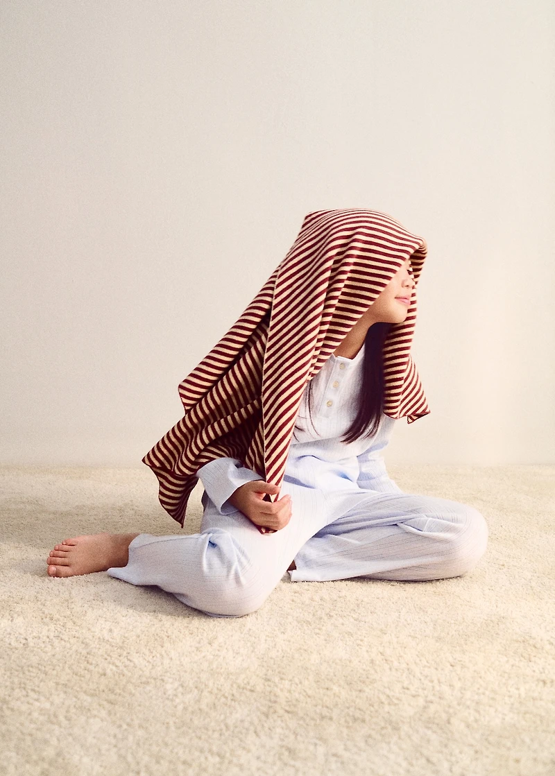 Cotton two-tone children’s blanket