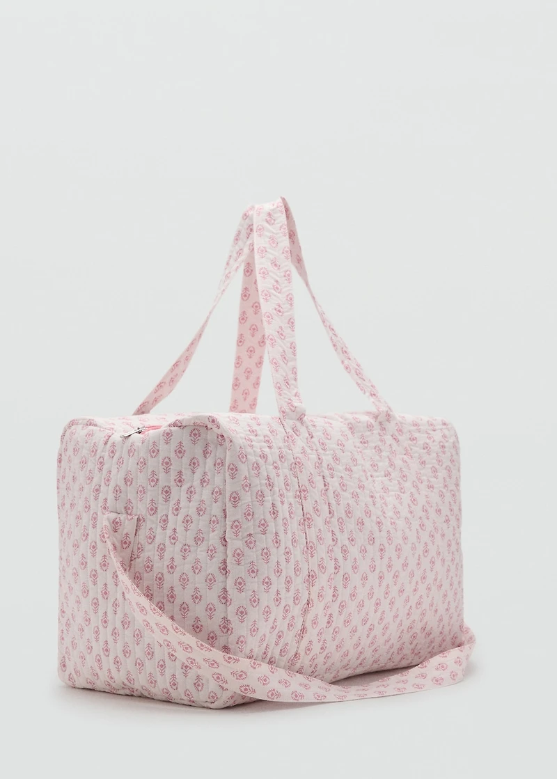 Floral-print bag