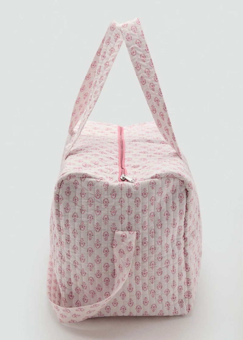 Floral-print bag