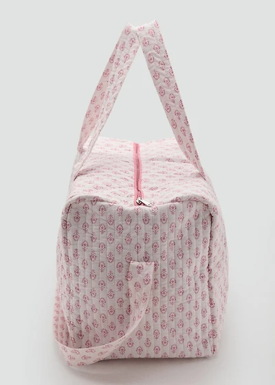 Floral-print bag