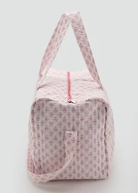 Floral-print bag