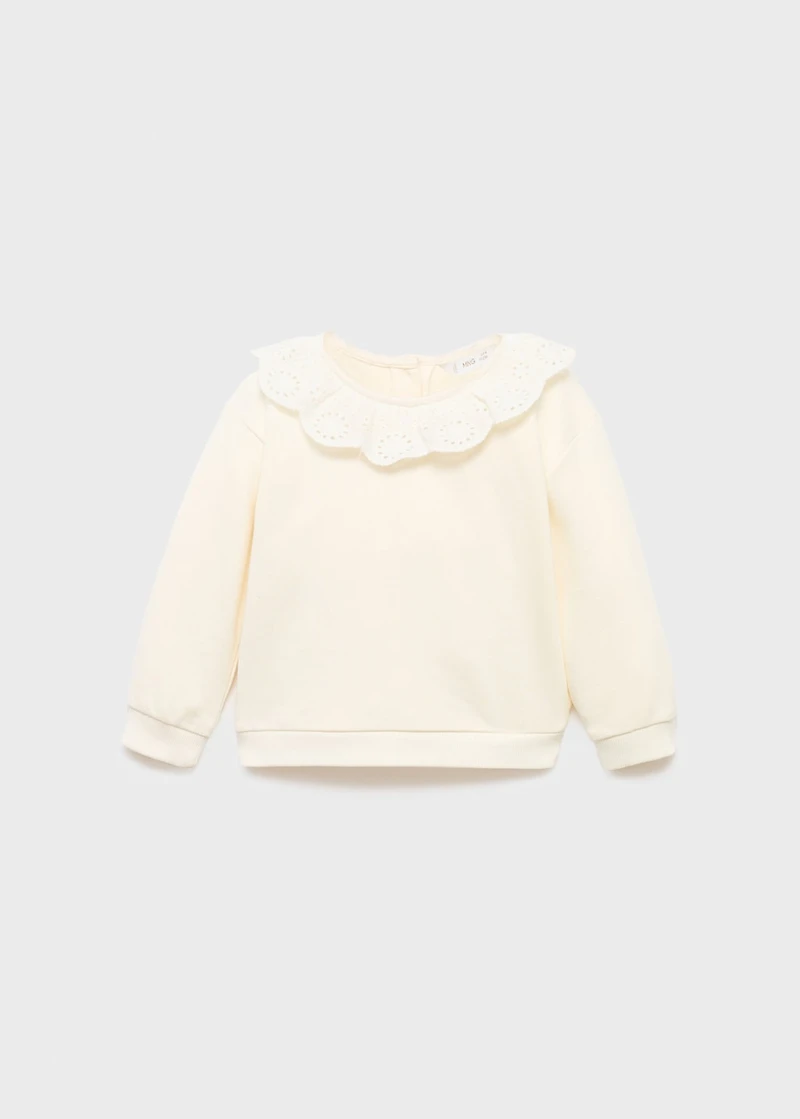 Babydoll neck sweatshirt