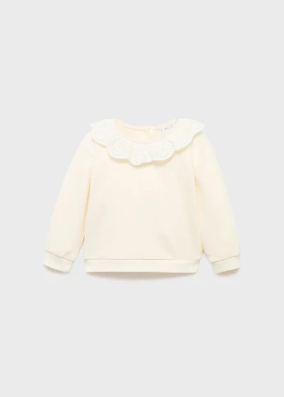 Babydoll neck sweatshirt