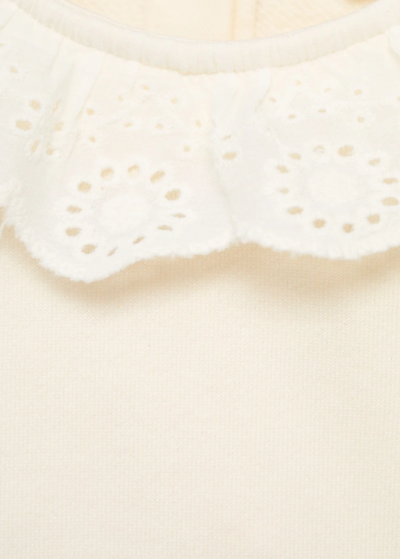 Babydoll neck sweatshirt