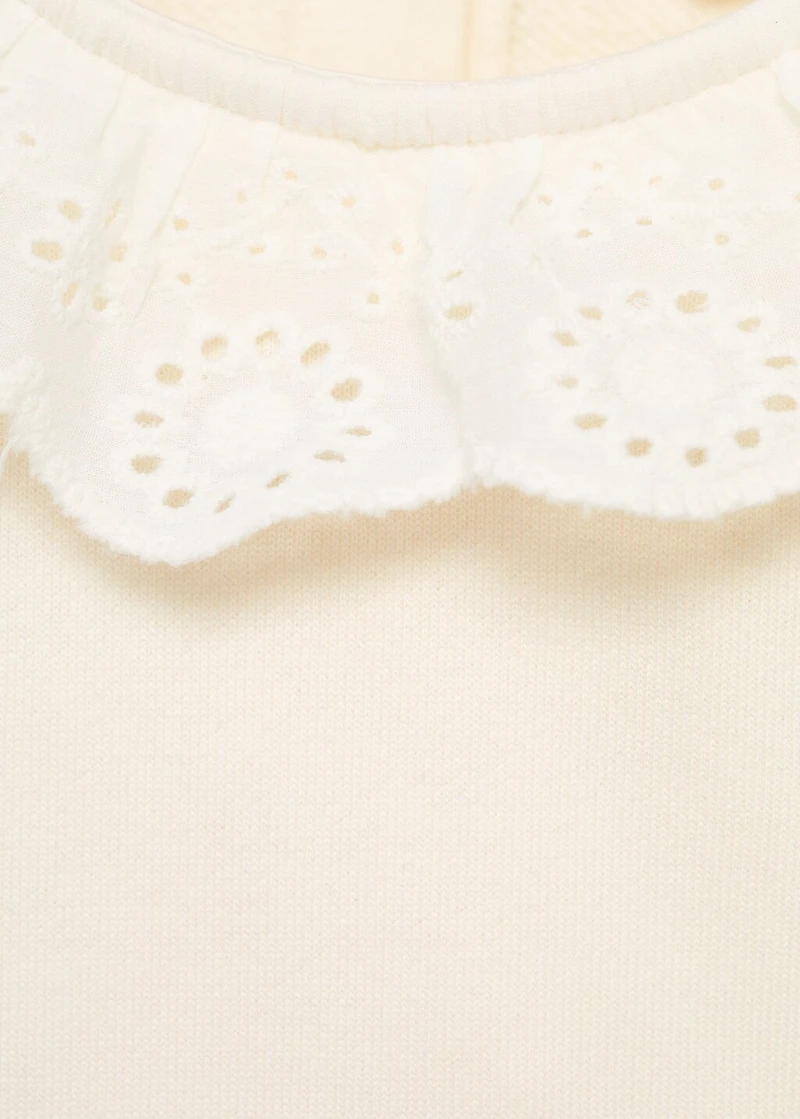 Babydoll neck sweatshirt