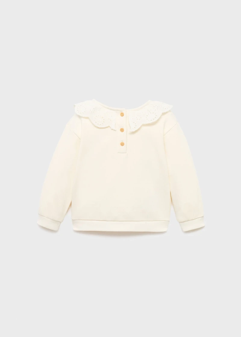 Babydoll neck sweatshirt