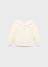 Babydoll neck sweatshirt