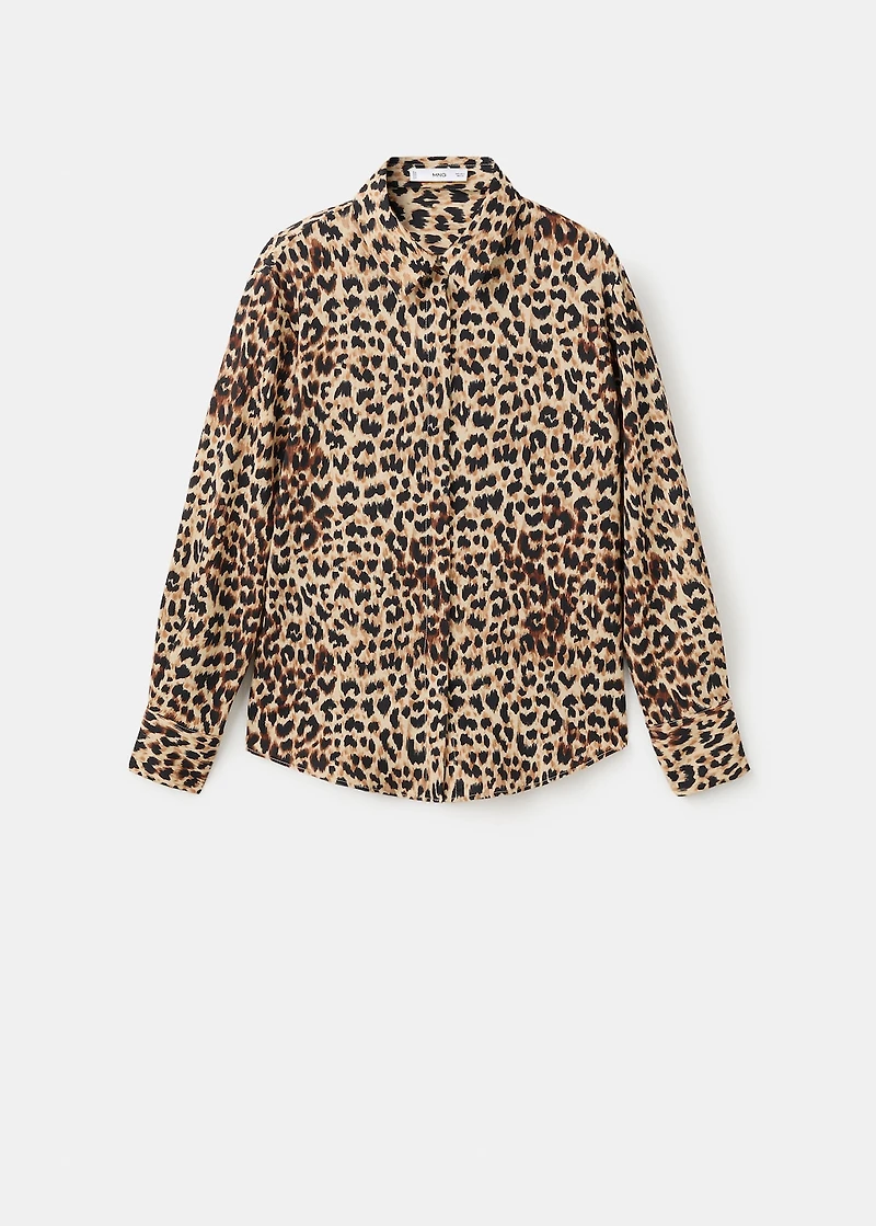 Fluid long-sleeved blouse