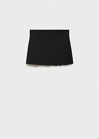 Pleated mini-skirt