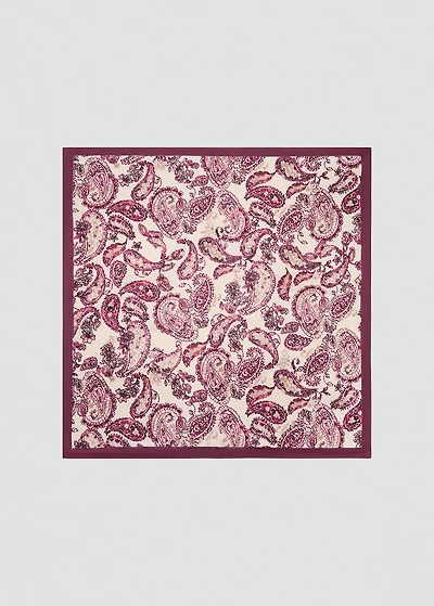 Paisley print scarf