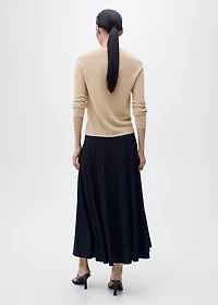 V-neck lurex sweater