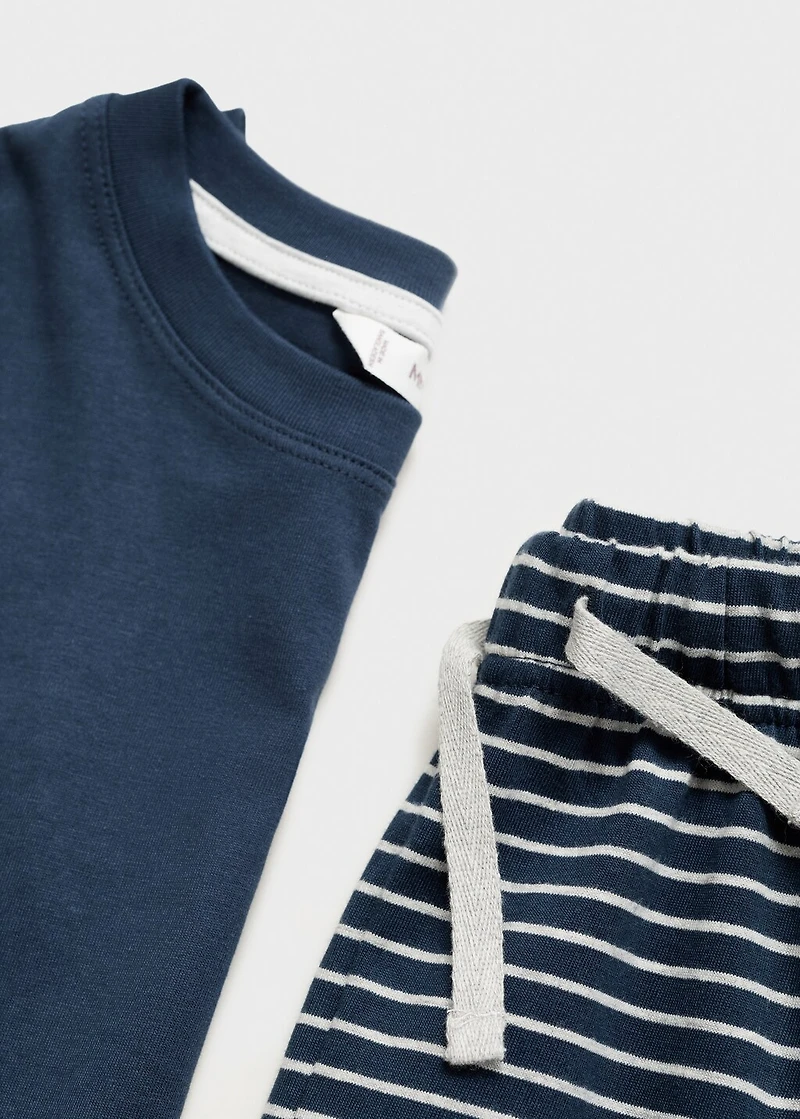 Striped long pyjamas