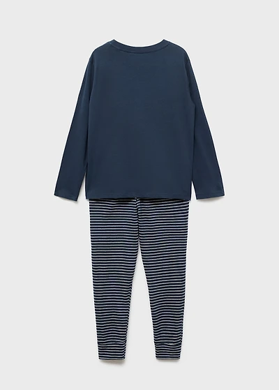 Striped long pyjamas