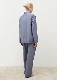 Garment-dyed cotton shirt