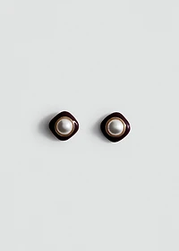 Combined pearl earrings