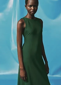 Midi-dress with open back