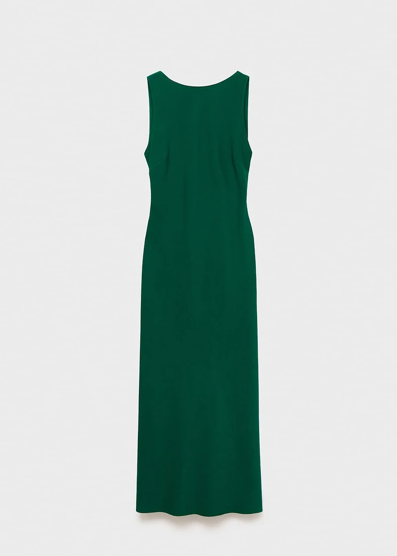 Midi-dress with open back