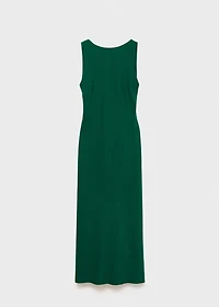 Midi-dress with open back