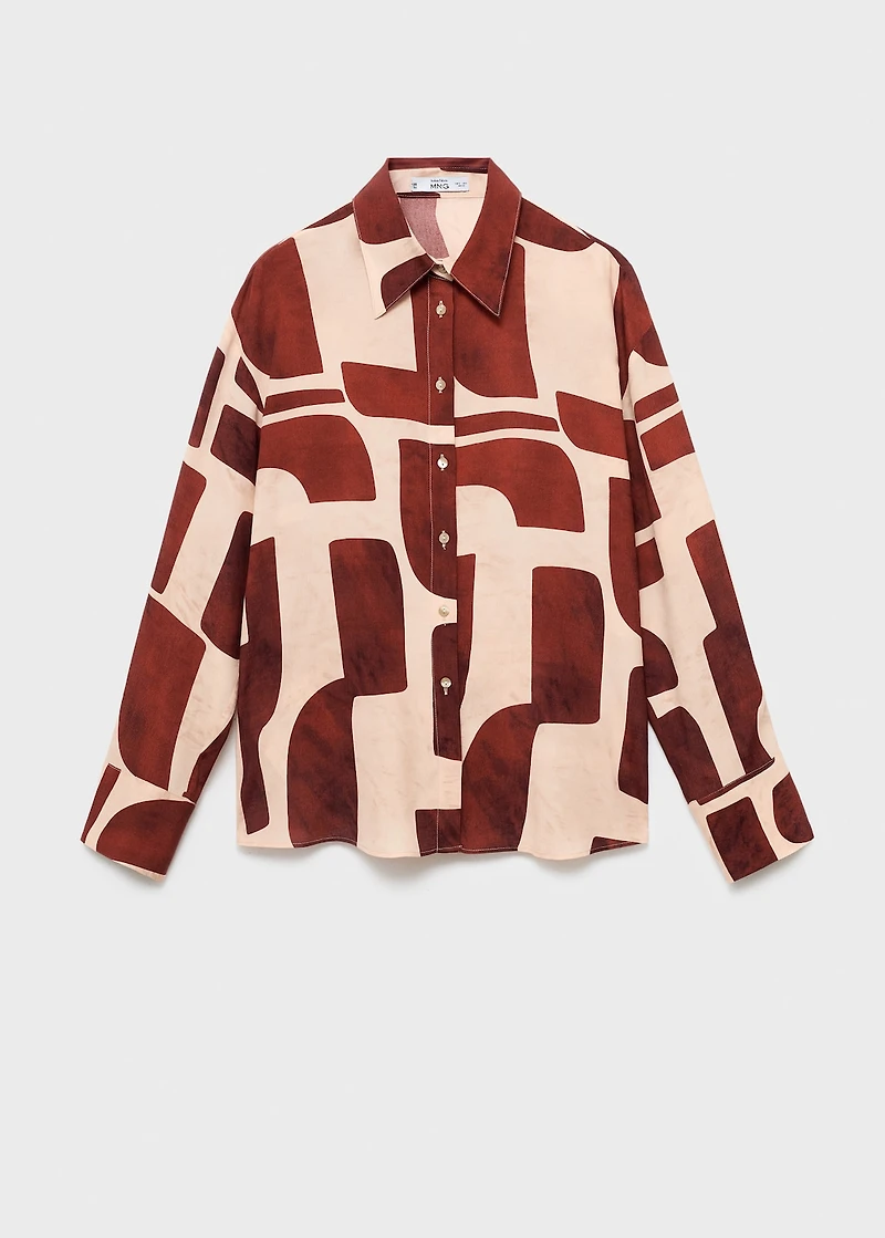 Geometric print shirt