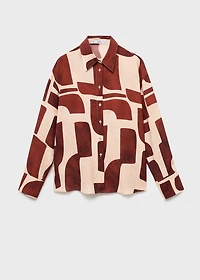 Geometric print shirt