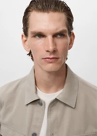 Lyocell cotton jacket with pockets