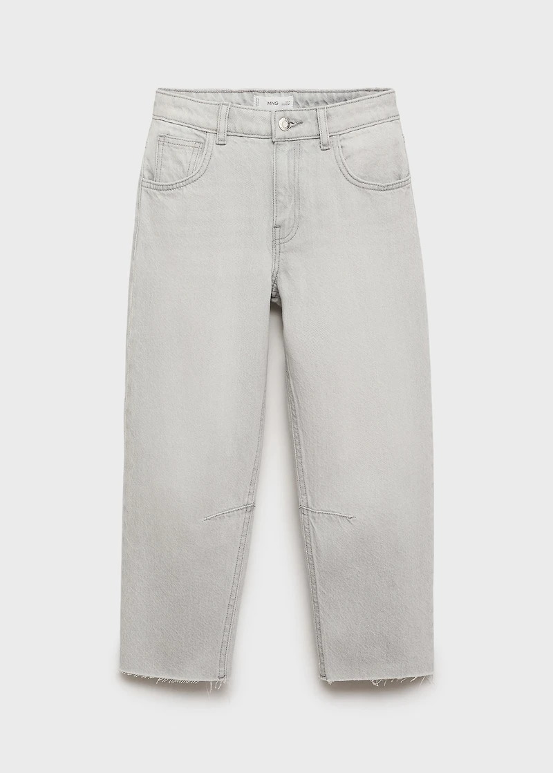 Mid-rise balloon jeans