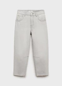 Mid-rise balloon jeans