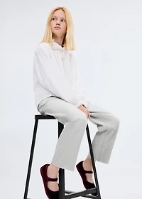 Mid-rise balloon jeans