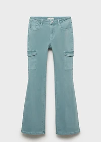 Flared cargo jeans