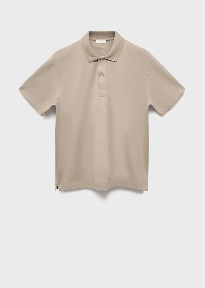 Relaxed-fit cotton polo