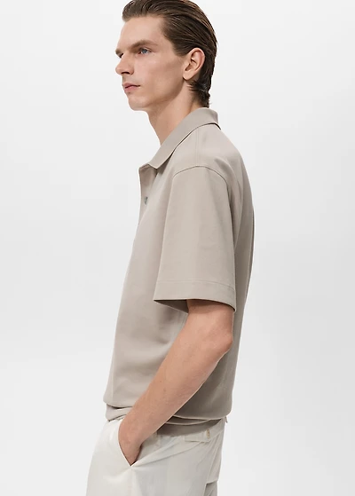 Relaxed-fit cotton polo