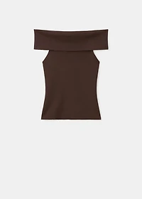 Strapless knitted top